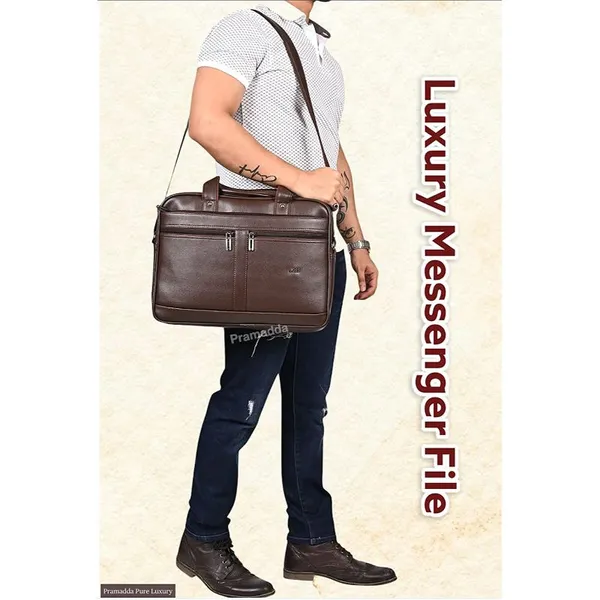 Unisex_Vegan_Leather_Laptop_Messenger_Bags_For_Office,_College,_Travel