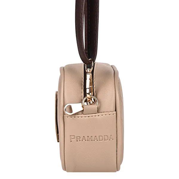 Royal_Beige_Check_Emboss_Crossbody_Cum_Waist_Bag_For_Women