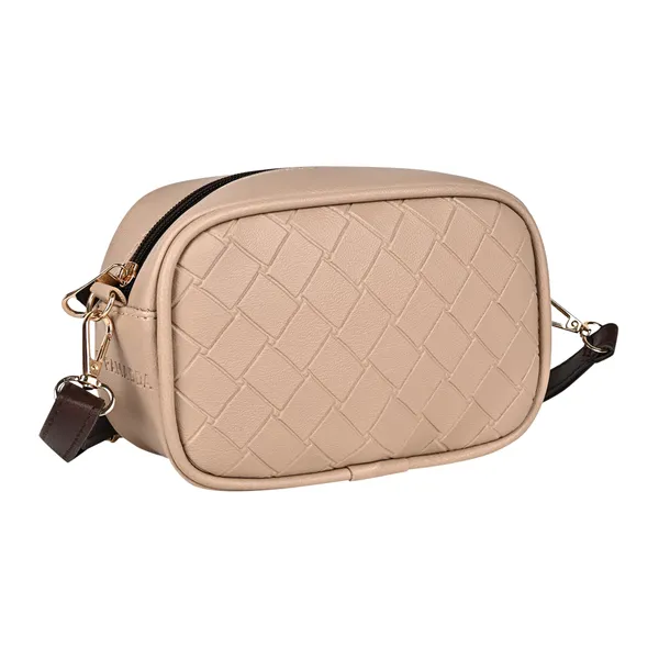 Royal_Beige_Check_Emboss_Crossbody_Cum_Waist_Bag_For_Women