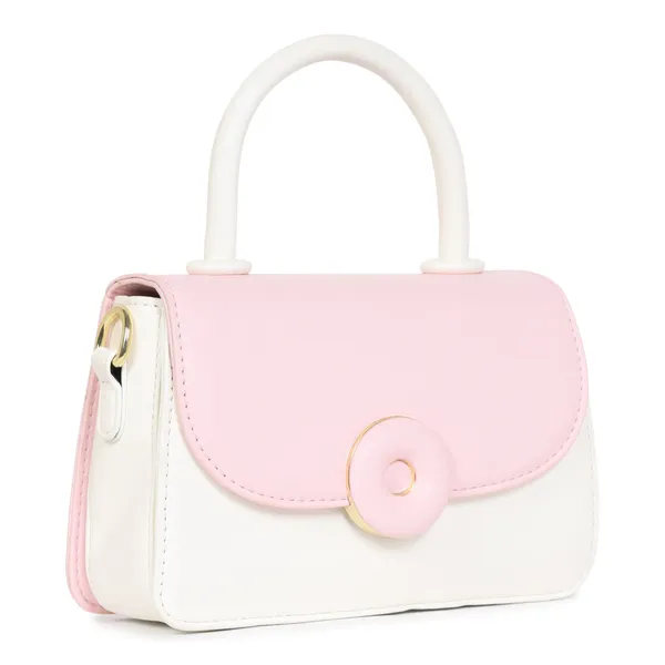 White_&_Pink_Stylish_Madision_Sling_Crossbody_Cum_Shoulder_Bag_(korean)