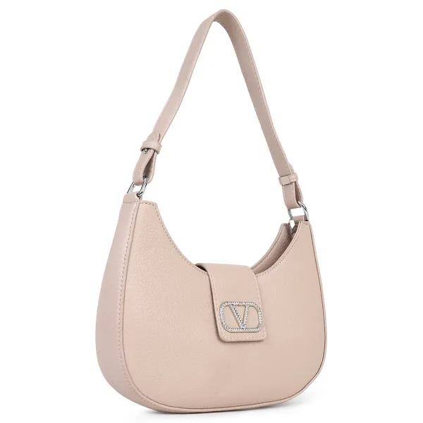 Beige_Classic_Venus_Shoulder_Bag_With_Sling_Belt