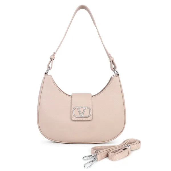 Beige_Classic_Venus_Shoulder_Bag_With_Sling_Belt