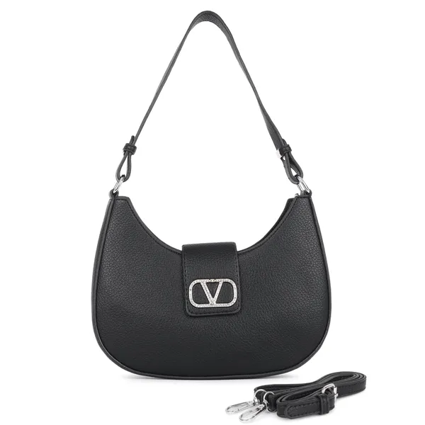 Black_Classic_Venus_Shoulder_Bag_With_Sling_Belt_(korean)