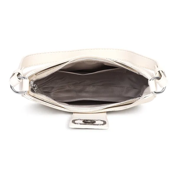 White_Classic_Venus_Shoulder_Bag_With_Sling_Belt_(korean)