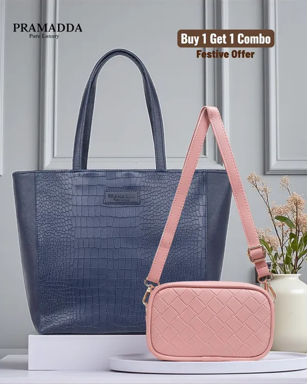 Blue_Fiona_Tote_&_Pink_EDC_Sling_Combo_–_Croco_Vegan_Leather_|_Multi-Utility_Buy_1_Get_1_Festive_Offer