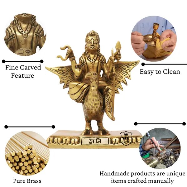 NEO_CLASSIC_Shani_Dev_Brass_Idol_Statue_Shani_Dev_Maharaj_Puja_Murti_for_Home,_Office_Temple_Spiritual_God_Idol_for_Positivity