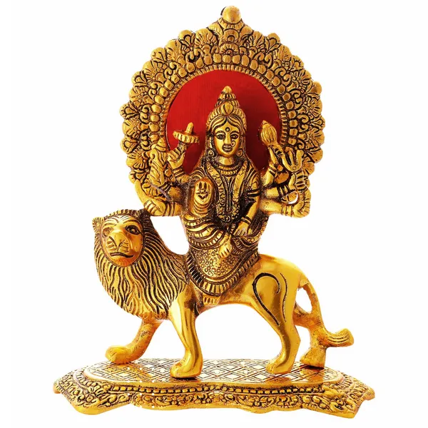 NEO_CLASSIC_Durga_Maa_Statue_with_Lion_|_Hindu_Goddess_Durga_Idol_for_Home_Temple,_Pooja_&_Decorative_Showpiece_|_Rectangular_Base_|_8_Inch