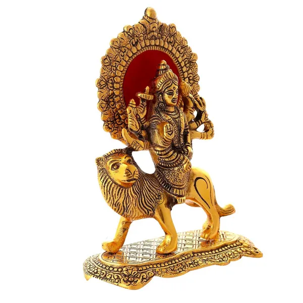 NEO_CLASSIC_Durga_Maa_Statue_with_Lion_|_Hindu_Goddess_Durga_Idol_for_Home_Temple,_Pooja_&_Decorative_Showpiece_|_Rectangular_Base_|_8_Inch
