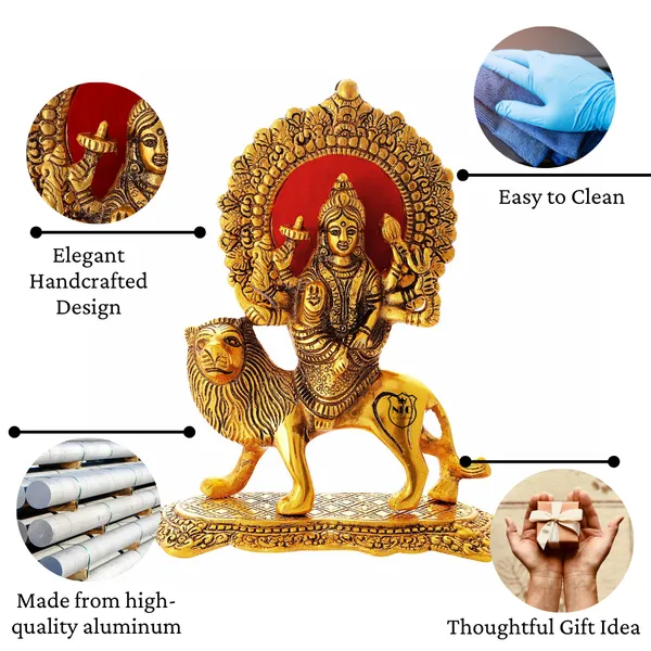 NEO_CLASSIC_Durga_Maa_Statue_with_Lion_|_Hindu_Goddess_Durga_Idol_for_Home_Temple,_Pooja_&_Decorative_Showpiece_|_Rectangular_Base_|_8_Inch