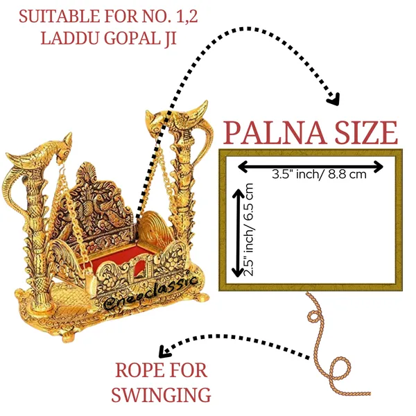 NEO_CLASSIC_Laddu_Gopal_Jhula_7_Inch_|_Krishna_Swing_Hindola_Palana_|_Decorative_Metal_Jhula_for_Temple,_Pooja_&_Home_Decor