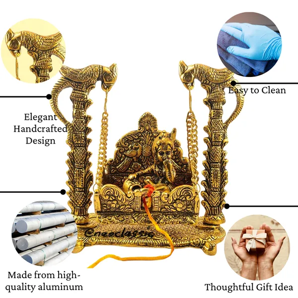 NEO_CLASSIC_Laddu_Gopal_Jhula_7_Inch_|_Krishna_Swing_Hindola_Palana_|_Decorative_Metal_Jhula_for_Temple,_Pooja_&_Home_Decor