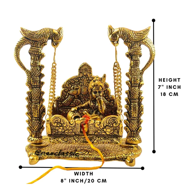 NEO_CLASSIC_Laddu_Gopal_Jhula_7_Inch_|_Krishna_Swing_Hindola_Palana_|_Decorative_Metal_Jhula_for_Temple,_Pooja_&_Home_Decor