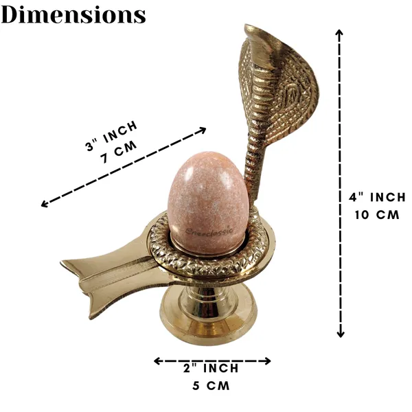 NEO_CLASSIC_Shivling_with_Sheshnag_Jalheri_Stand_|_White_Shivling_with_Orange_Base_|_Religious_Pooja_Idol_for_Home_Temple_&_Spiritual_Decor_(4_Inch)