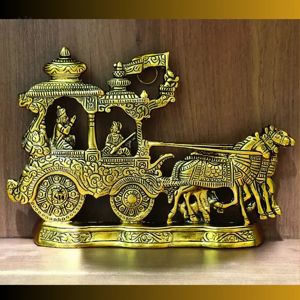Metal_Gold_Plated_Antique_Lord_Krishna_Arjun_Rath_with_Four_Horses_Decorative_Chariot_Showpiece_Religious_Home_Dcor_for_Living_Room,_Temple_Gifting