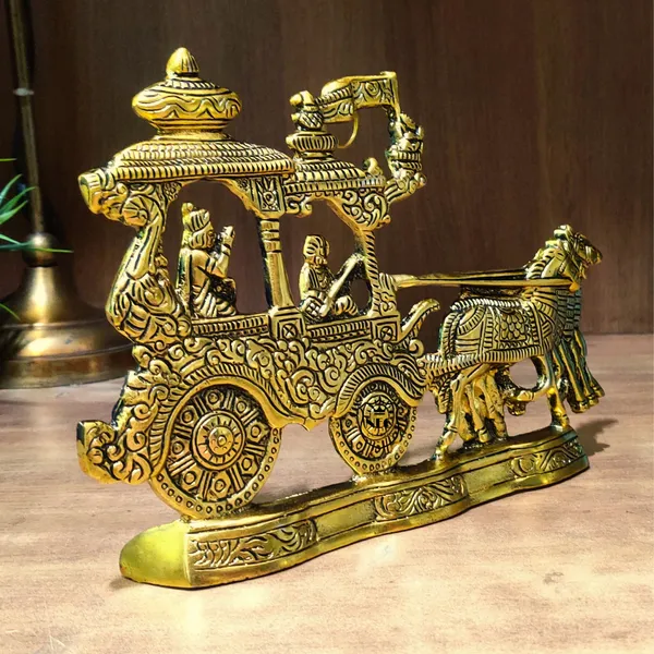Metal_Gold_Plated_Antique_Lord_Krishna_Arjun_Rath_with_Four_Horses_Decorative_Chariot_Showpiece_Religious_Home_Dcor_for_Living_Room,_Temple_Gifting