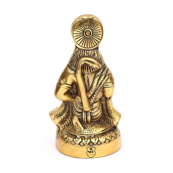 NEO_CLASSIC_Hanuman_Ji_Idol_–_Bajrang_Bali_Sitting_Murti_Gold_Finish_Showpiece