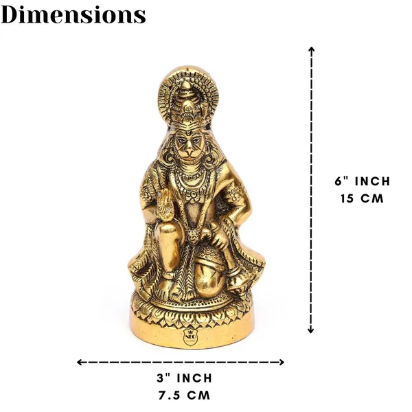 NEO_CLASSIC_Hanuman_Ji_Idol_–_Bajrang_Bali_Sitting_Murti_Gold_Finish_Showpiece