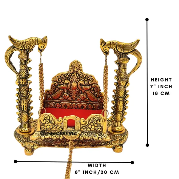 Metal_Swing_Laddu_Gopal_Jhula_Krishna_Hindola_Palana_Decorative_Laddu_Gopal_Idol_for_Temple_Pooja_Showpiece_Figurine_Religious_Gift_7_inch