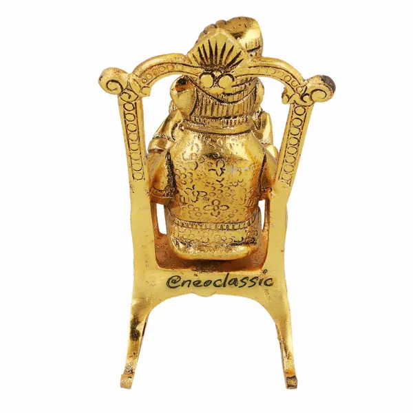 NEO_CLASSIC_Ganesha_on_Chair_Reading_Book_Metal_Idol_|_Antique_Finish_Ganpati_Murti_for_Pooja,_Home_Temple_&_Office_Decor_Showpiece_(6_Inch)