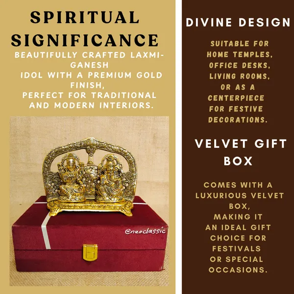 NEO_CLASSIC_Laxmi_Ganesh_Statue_–_Gold_Finish_Lakshmi_Ganpati_Idol_with_Premium_Velvet_Box_for_Home_&_Office_Décor