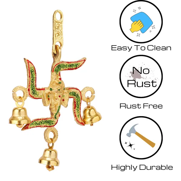 NEO_CLASSIC_Swastik_Door_Entrance_Wall_Hanging_with_Om_Symbol_|_Metal_Vastu_Hanging_for_Home,_Main_Door,_Pooja_Room_&_Office_Décor_|_Red_Auspicious_Religious_Symbol