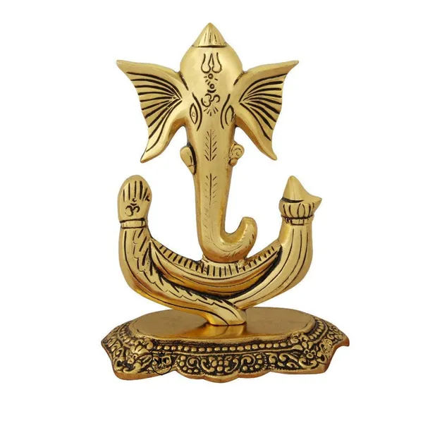 NEO_CLASSIC_Ganesh_Ji_Idol_Gold_Plated_|_Trishul_Ganesh_Decorative_Showpiece_for_Home_Temple,_Living_Room_&_Spiritual_Décor_|_Housewarming_Gift_|_8_Inch