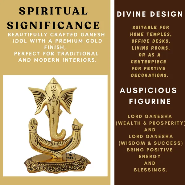NEO_CLASSIC_Ganesh_Ji_Idol_Gold_Plated_|_Trishul_Ganesh_Decorative_Showpiece_for_Home_Temple,_Living_Room_&_Spiritual_Décor_|_Housewarming_Gift_|_8_Inch