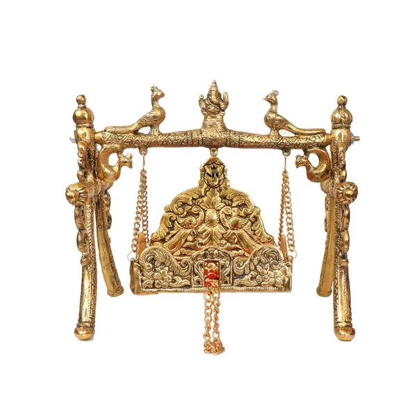 Gold_Jhula_for_Laddu_Gopal_Krishna_Hindola_Palana_Decorative_Swing_for_No._56_Bal_Gopal_Janmashtami_Pooja_Temple_Dcor