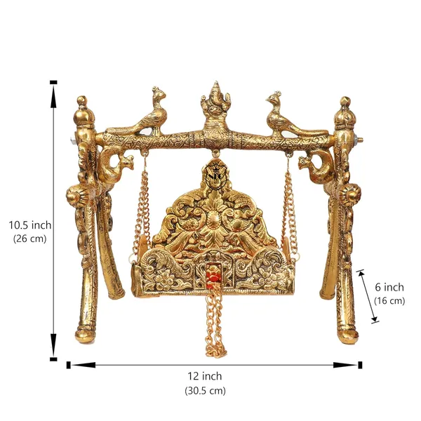 Gold_Jhula_for_Laddu_Gopal_Krishna_Hindola_Palana_Decorative_Swing_for_No._56_Bal_Gopal_Janmashtami_Pooja_Temple_Dcor