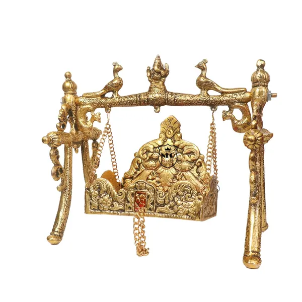 Gold_Jhula_for_Laddu_Gopal_Krishna_Hindola_Palana_Decorative_Swing_for_No._56_Bal_Gopal_Janmashtami_Pooja_Temple_Dcor
