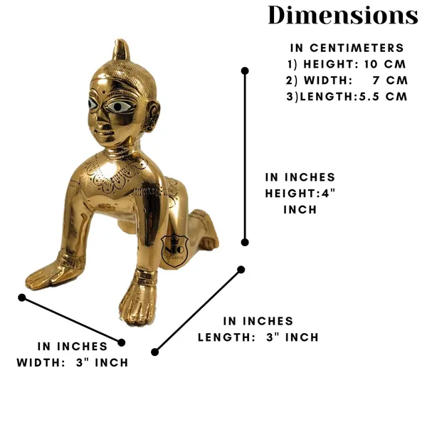 NEO_CLASSIC_Ashtadhatu_Brass_Laddu_Radha_Idol_–_Bal_Radha_Rani_Ji_Murti_(3_Inch,_Plain_No._3)