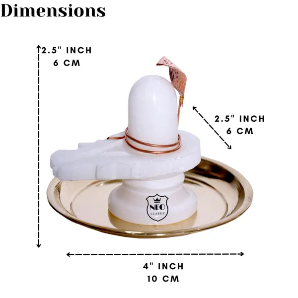 NEO_CLASSIC_Divine_White_Marble_Shivling_with_Copper_Naag_&_Brass_Plate_–_Handcrafted_Shivling_from_Haridwar_(2.5_Inch)
