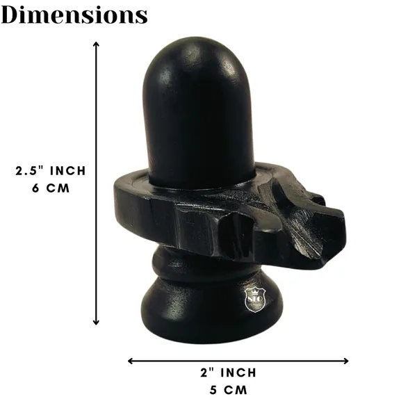 NEO_CLASSIC_Black_Marble_Shivling_with_Brass_Plate_&_Naag_–_Bholenath_Shivling_for_Puja_(2.5_Inch)