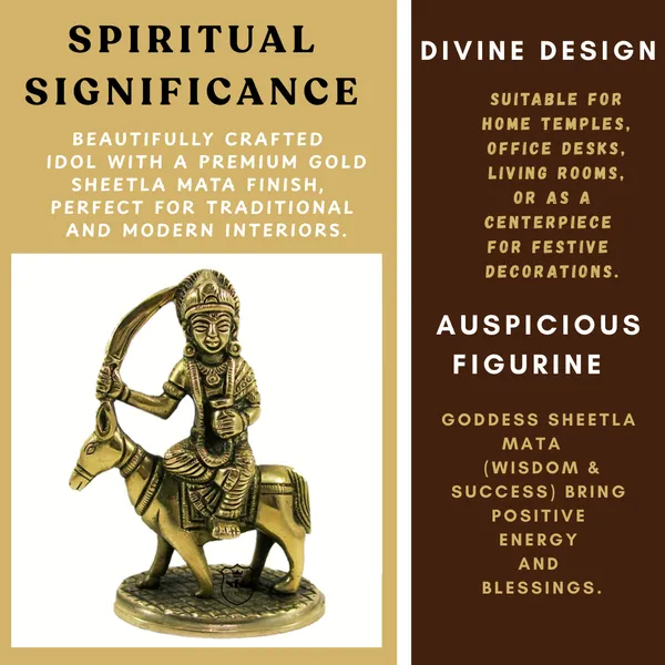 NEO_CLASSIC_Sheetla_Mata_Brass_Idol_|_Shitala_Mata_Murti_for_Puja,_Home_Temple_&_Mandir_|_Heavy_Base_Religious_Brass_Statue_|_4.5_Inch