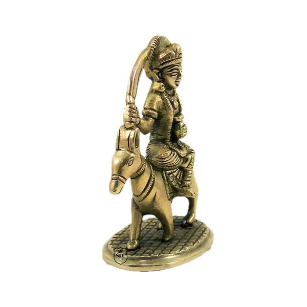 NEO_CLASSIC_Sheetla_Mata_Brass_Idol_|_Shitala_Mata_Murti_for_Puja,_Home_Temple_&_Mandir_|_Heavy_Base_Religious_Brass_Statue_|_4.5_Inch