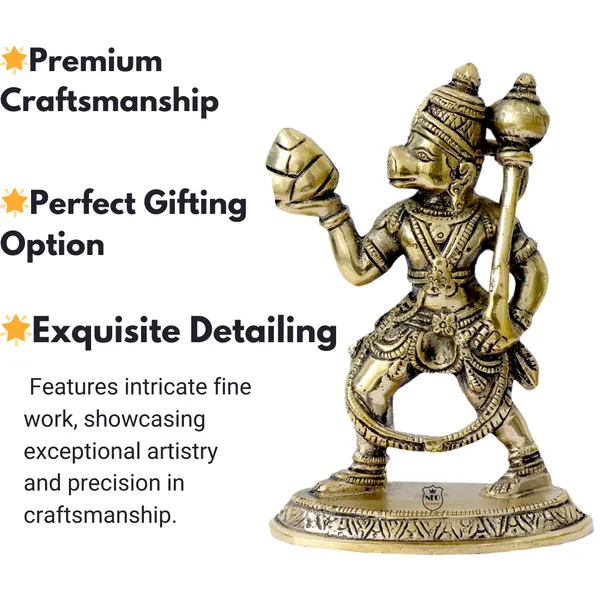 Mahabali_Hanuman_Brass_Idol_with_Sanjeevani_Parvat_Handcrafted_Hanuman_Murti_for_Home_Temple,_Office_Pooja_Spiritual_Gift_Item