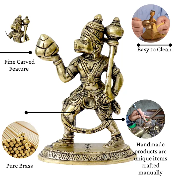 Mahabali_Hanuman_Brass_Idol_with_Sanjeevani_Parvat_Handcrafted_Hanuman_Murti_for_Home_Temple,_Office_Pooja_Spiritual_Gift_Item