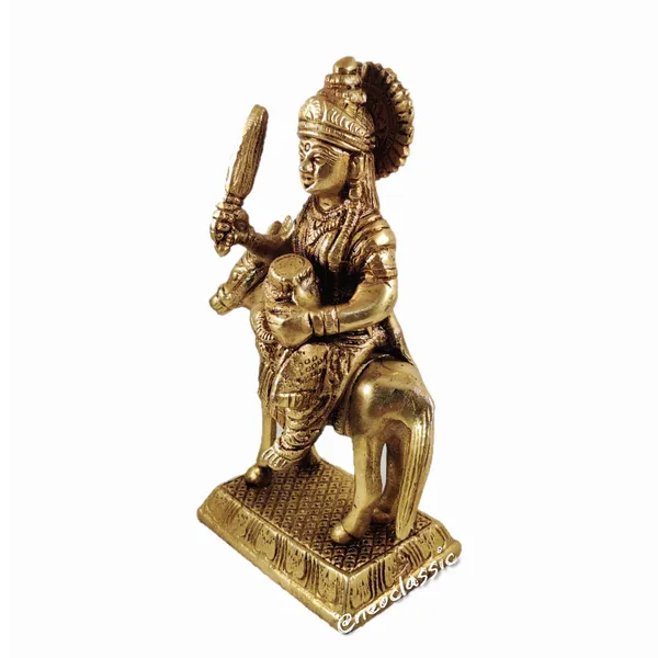 NEO_CLASSIC_Sheetla_Mata_Brass_Idol_–_Religious_Puja_Murti_with_Heavy_Base_(6.5_Inch)