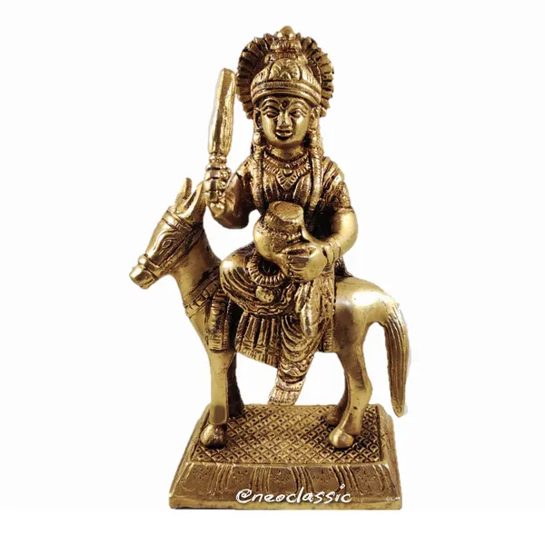 NEO_CLASSIC_Sheetla_Mata_Brass_Idol_–_Religious_Puja_Murti_with_Heavy_Base_(6.5_Inch)
