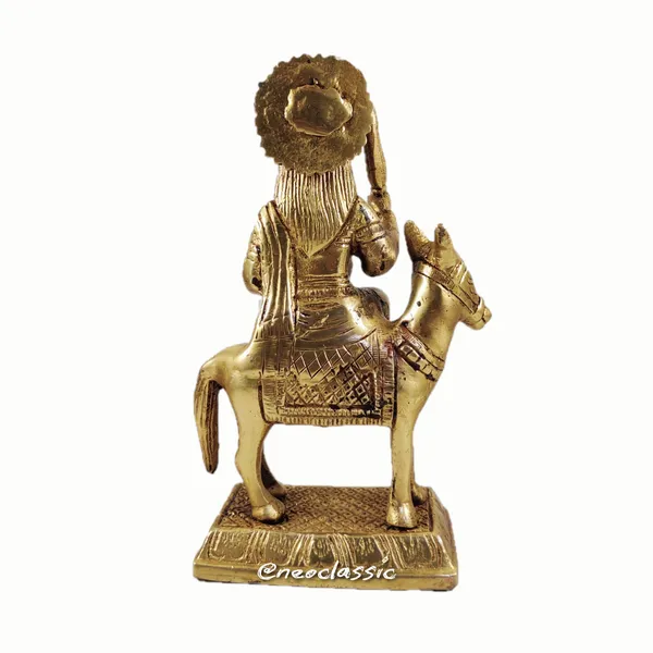 NEO_CLASSIC_Sheetla_Mata_Brass_Idol_–_Religious_Puja_Murti_with_Heavy_Base_(6.5_Inch)