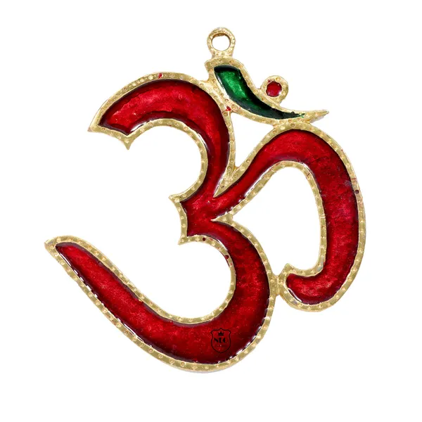 Om_Sign_Statue_OM_Wall_Hanging_Sculpture_Vastu_Good_Luck_Pooja_Idol_Spiritual_Home_Decor_Red_6.5_Inch