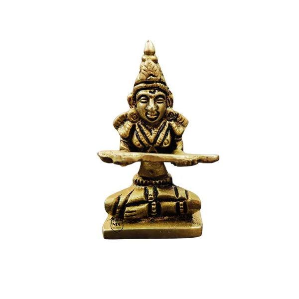 NEO_CLASSIC_Brass_Annapurna_Devi_Idol_|_Annapoorneshwari_Murti_for_Pooja_Room,_Home_Temple_&_Spiritual_Décor_|_Annapoorna_Anna_Devi_Statue_|_2_Inch