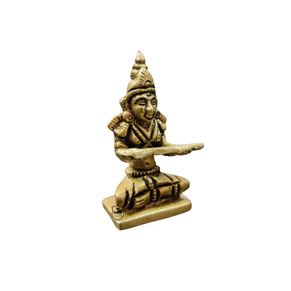 NEO_CLASSIC_Brass_Annapurna_Devi_Idol_|_Annapoorneshwari_Murti_for_Pooja_Room,_Home_Temple_&_Spiritual_Décor_|_Annapoorna_Anna_Devi_Statue_|_2_Inch