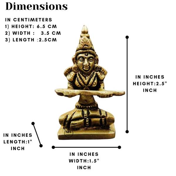 NEO_CLASSIC_Brass_Annapurna_Devi_Idol_|_Annapoorneshwari_Murti_for_Pooja_Room,_Home_Temple_&_Spiritual_Décor_|_Annapoorna_Anna_Devi_Statue_|_2_Inch