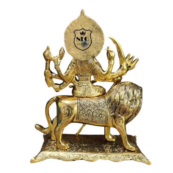 NEO_CLASSIC_Durga_Maa_Statue_with_Lion_|_Hindu_Goddess_Durga_Idol_for_Home_Temple,_Pooja_&_Decorative_Showpiece_|_With_Base_Design_|_11_Inch