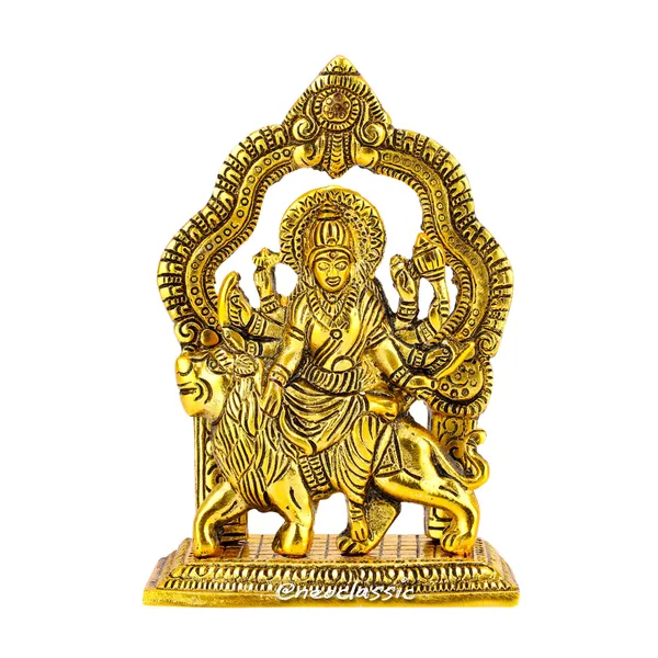 NEO_CLASSIC_Durga_Maa_Statue_with_Lion_|_Hindu_Goddess_Durga_Idol_for_Home_Temple,_Pooja_&_Decorative_Showpiece_|_Back_Base_Design_|_6_Inch