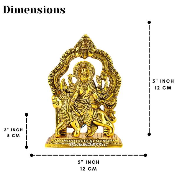 NEO_CLASSIC_Durga_Maa_Statue_with_Lion_|_Hindu_Goddess_Durga_Idol_for_Home_Temple,_Pooja_&_Decorative_Showpiece_|_Back_Base_Design_|_6_Inch