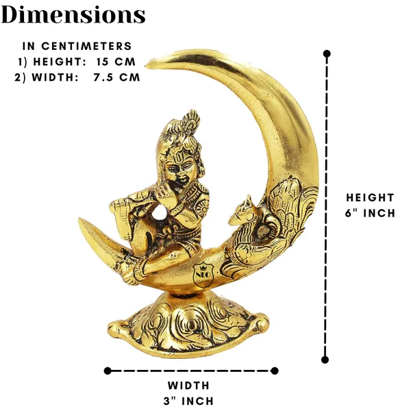 NEO_CLASSIC_Baby_Krishna_Idol_on_Moon_Showpiece_|_Gold_Plated_Krishna_Murti_Statue_for_Home_Puja,_Temple_Decor_&_Decorative_Gift_Item
