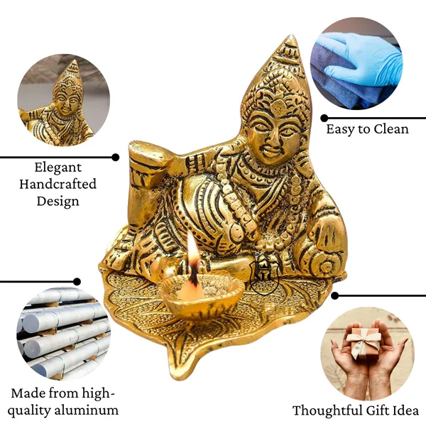 NEO_CLASSIC_Kuber_Deepak_on_Leaf_|_Maharaj_Kuber_Murti_with_Diya_for_Tijori,_Locker_&_Home_Décor_|_Kubera_Wealth_Idol_for_Vastu_&_Prosperity_|_3_Inch