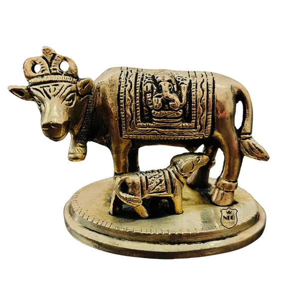 Brass_Cow_Calf_Statue_with_Gold_Finish_Kamdhenu_Gau_Mata_Idol_Decorative_Religious_Showpiece_for_Home_Temple,_Office_Gifting